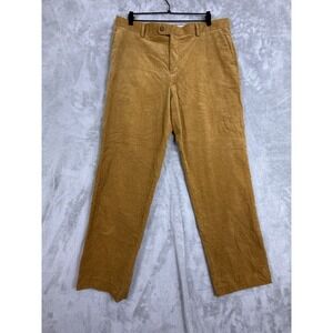 Hathaway Platinum Men's Flat Front Pima‎ Cotton Corduroy Pant Tan 38x34